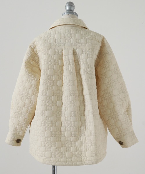Cheek（チーク）の「オリジナルキルティングジャケット（その他アウター・レディース・ブラウン/アイボリー/ピンクベージュ・MEDIUM）」の15枚目の写真