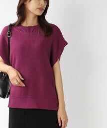 DRESKIP | メッシュ編地ニットベスト(ベスト)