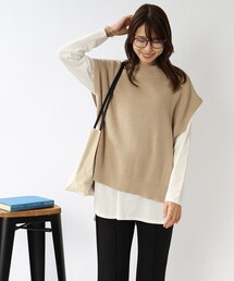 DRESKIP | メッシュ編地ニットベスト(ベスト)