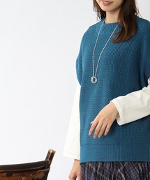 DRESKIP | メッシュ編地ニットベスト(ベスト)