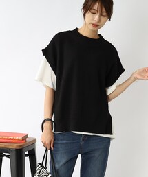 DRESKIP | メッシュ編地ニットベスト(ベスト)