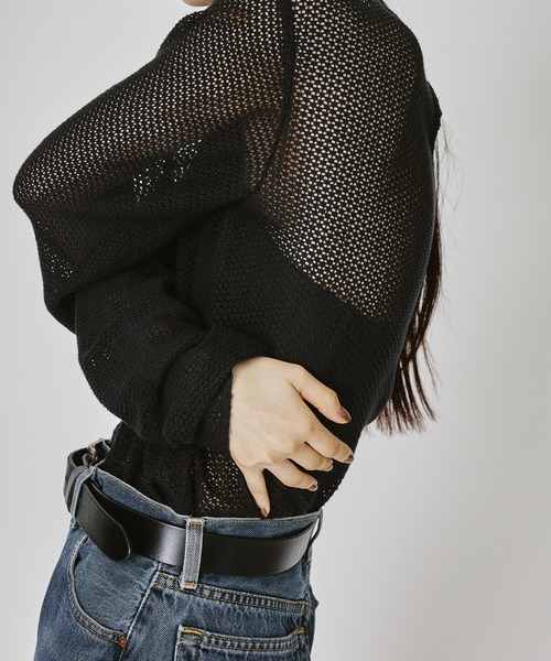 M TO R（ムウトアール）の「［TOPS］VTG CROCHET CUTSEW（Tシャツ/カットソー・レディース・ブラック/キナリ・FREE）」の6枚目の写真
