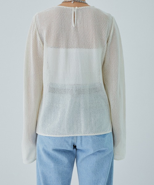M TO R（ムウトアール）の「［TOPS］VTG CROCHET CUTSEW（Tシャツ/カットソー・レディース・ブラック/キナリ・FREE）」の8枚目の写真