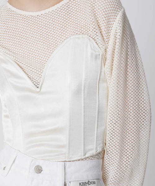 M TO R（ムウトアール）の「［TOPS］VTG CROCHET CUTSEW（Tシャツ/カットソー・レディース・ブラック/キナリ・FREE）」の22枚目の写真