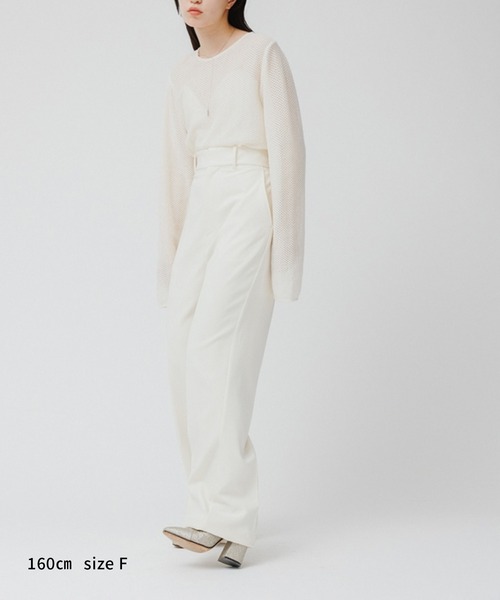 M TO R（ムウトアール）の「［TOPS］VTG CROCHET CUTSEW（Tシャツ/カットソー・レディース・ブラック/キナリ・FREE）」の3枚目の写真