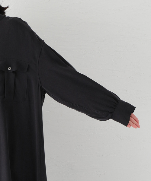 Spick & Span（スピックアンドスパン）の「Cuスパンツイルシャツワンピース（シャツワンピース・レディース・ネイビー/ホワイト系その他・FREE）」の4枚目の写真