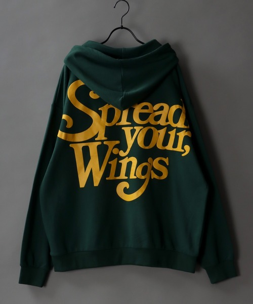 SITRY(シトリー)の「oversize foam print sweat hoodie/オーバーサイズ 発泡プリント スウェット フーディー/パーカー(パーカー・メンズ・グリーン/マスタード/ブラック/オフホワイト・L/M)」の3枚目の写真