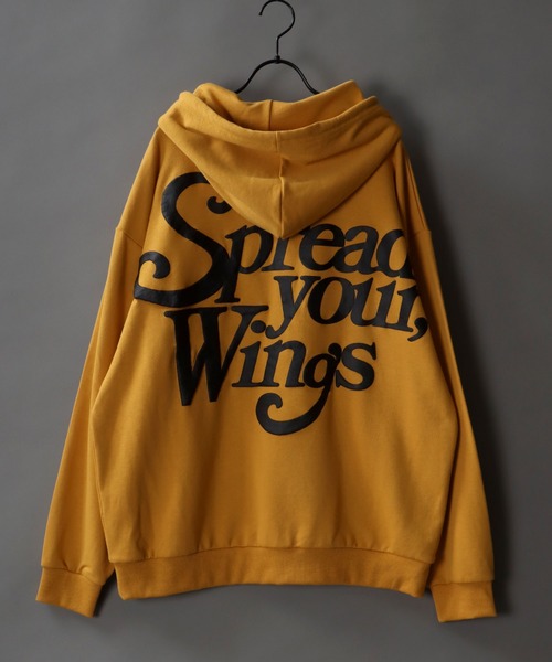 SITRY(シトリー)の「oversize foam print sweat hoodie/オーバーサイズ 発泡プリント スウェット フーディー/パーカー(パーカー・メンズ・グリーン/マスタード/ブラック/オフホワイト・L/M)」の4枚目の写真