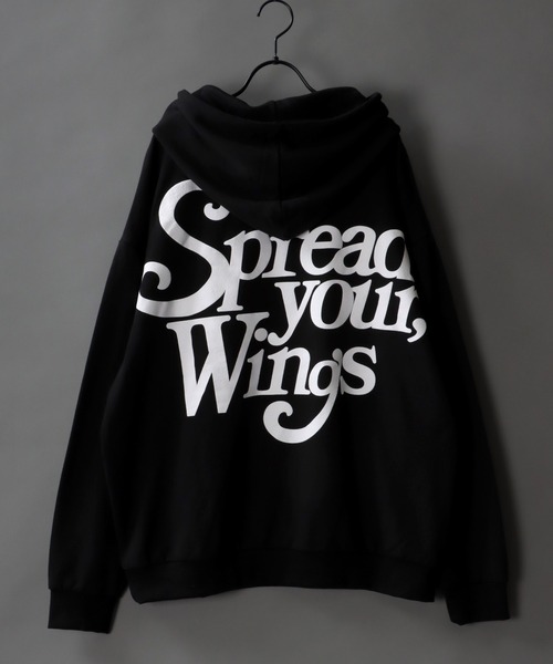 SITRY(シトリー)の「oversize foam print sweat hoodie/オーバーサイズ 発泡プリント スウェット フーディー/パーカー(パーカー・メンズ・グリーン/マスタード/ブラック/オフホワイト・L/M)」の2枚目の写真