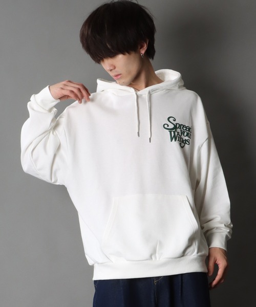 SITRY(シトリー)の「oversize foam print sweat hoodie/オーバーサイズ 発泡プリント スウェット フーディー/パーカー(パーカー・メンズ・グリーン/マスタード/ブラック/オフホワイト・L/M)」の20枚目の写真