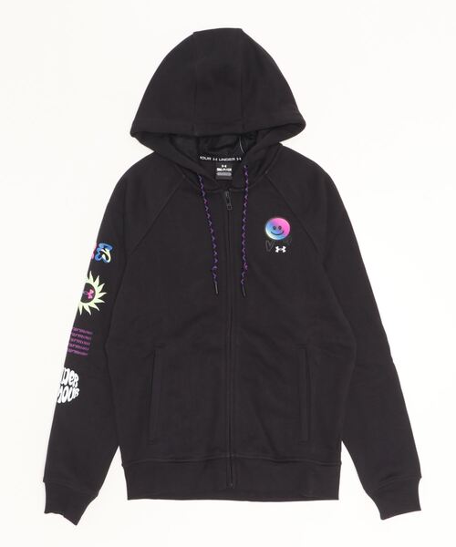 UNDER ARMOUR（アンダーアーマー）の「UAエレベーティッド テリー フルジップ フーディー（トレーニング/メンズ）（スウェット・メンズ・グレー/ブラック・M/XL/L/XXL/3XL/S）」の6枚目の写真