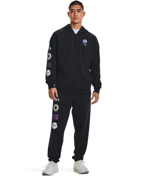 UNDER ARMOUR（アンダーアーマー）の「UAエレベーティッド テリー フルジップ フーディー（トレーニング/メンズ）（スウェット・メンズ・グレー/ブラック・M/XL/L/XXL/3XL/S）」の12枚目の写真