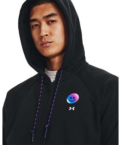 UNDER ARMOUR（アンダーアーマー）の「UAエレベーティッド テリー フルジップ フーディー（トレーニング/メンズ）（スウェット・メンズ・グレー/ブラック・M/XL/L/XXL/3XL/S）」の11枚目の写真
