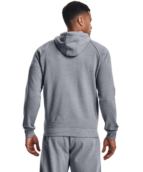 UNDER ARMOUR（アンダーアーマー）の「UAエレベーティッド テリー フルジップ フーディー（トレーニング/メンズ）（スウェット・メンズ・グレー/ブラック・M/XL/L/XXL/3XL/S）」の9枚目の写真