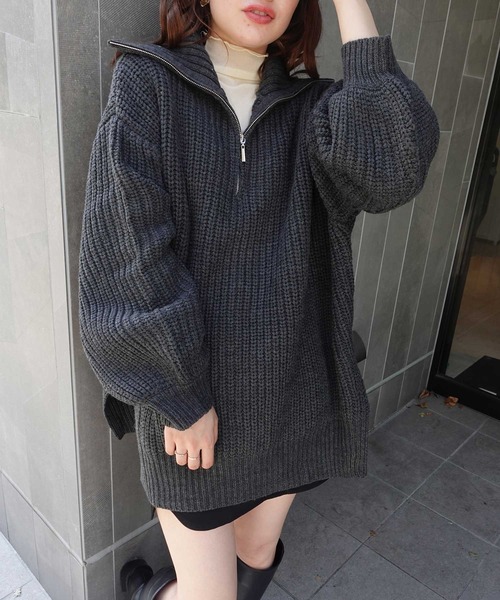 【新品・未使用】ボリュームスリーブロンパース【GRAY】ELLIE Mサイズ 新品・未使用】ボリュームスリーブロンパース【GRAY】ELLIE M