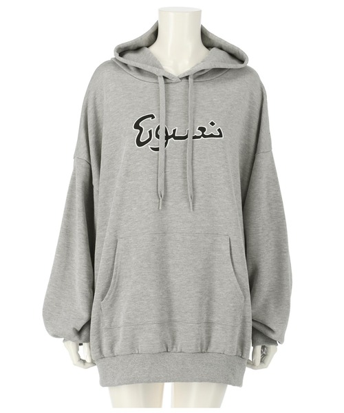 ANAP（アナップ）の「デザイン刺繍裏毛フーディー（パーカー・レディース・ネイビー/ブラック/グレー・FREE）」の5枚目の写真