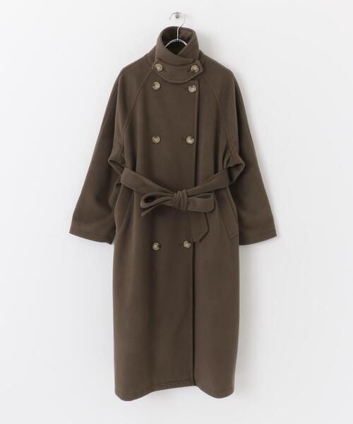 セール】ウールライク2WAYステンカラーロングコート（ステンカラー