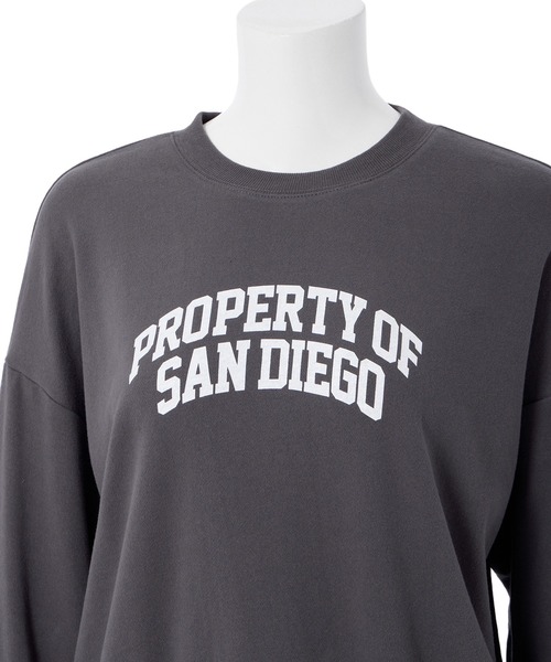 Edit Sheen（エディットシーン）の「ロゴプリントスウェットプルオーバー（スウェット・レディース・ライトグレー/チャコールグレー・M）」の7枚目の写真