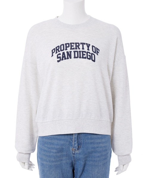 Edit Sheen（エディットシーン）の「ロゴプリントスウェットプルオーバー（スウェット・レディース・ライトグレー/チャコールグレー・M）」の19枚目の写真