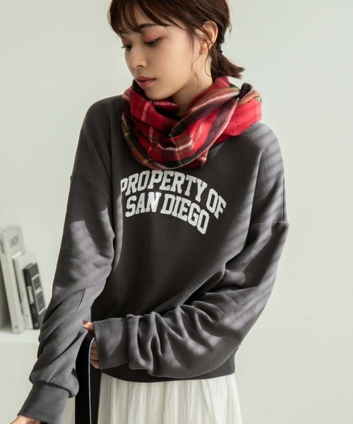 Edit Sheen（エディットシーン）の「ロゴプリントスウェットプルオーバー（スウェット・レディース・ライトグレー/チャコールグレー・M）」の10枚目の写真