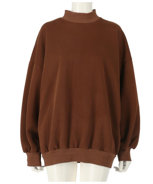 ANAP（アナップ）の「プチハイネック裏起毛プルオーバー（スウェット・レディース・ブルー/ブラック/アイボリー/ブラウン・FREE）」の6枚目の写真