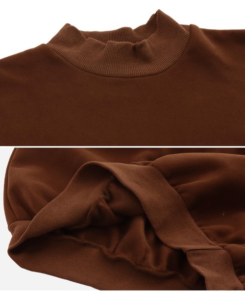 ANAP（アナップ）の「プチハイネック裏起毛プルオーバー（スウェット・レディース・ブルー/ブラック/アイボリー/ブラウン・FREE）」の9枚目の写真