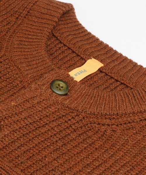 Pitta Re:)（ピッタリ）の「アーミー ニットカーディガン（カーディガン/ボレロ・メンズ・チャコールグレー/ダークオレンジ・LL/S/M/L）」の4枚目の写真