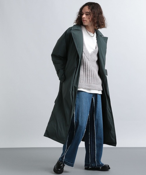 HARE（ハレ）の「モールヤーンVネックニット(HARE)（ニット/セーター・メンズ・ブラック/グレー/ブルー・FREE）」の6枚目の写真