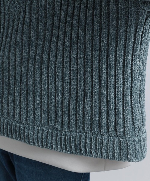 HARE（ハレ）の「モールヤーンVネックニット(HARE)（ニット/セーター・メンズ・ブラック/グレー/ブルー・FREE）」の13枚目の写真