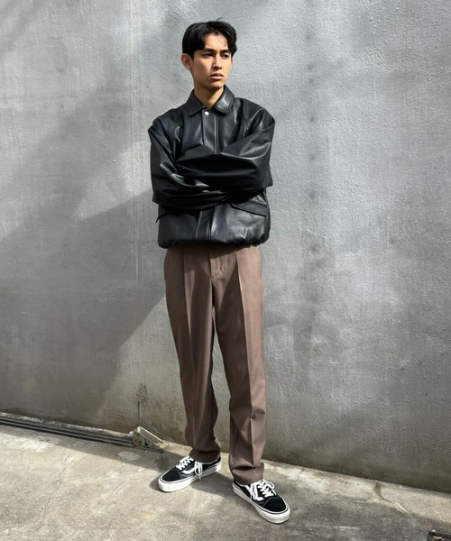 CIAOPANIC（チャオパニック）の「【ZOZO限定】サイドアジャスターワンタックスラックス（スラックス・メンズ・チャコールグレー/ブラック/モカ・XS/S/M/L/XL）」の8枚目の写真