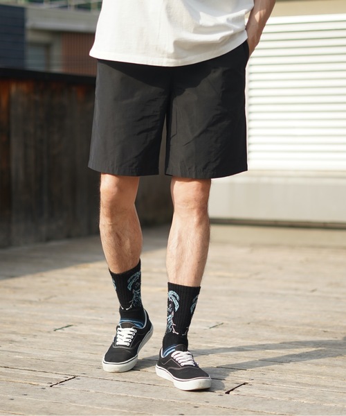 roial（ロイアル）の「WALK SHORTS/ROIAL(ロイアル）ウエストゴムショートパンツ（その他パンツ・メンズ・ブラック/グリーン/ベージュ・LARGE/MEDIUM/X-LARGE）」の4枚目の写真