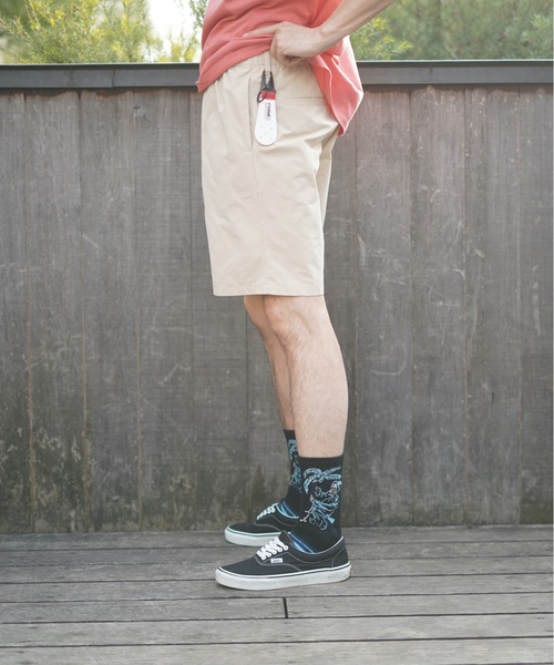 roial（ロイアル）の「WALK SHORTS/ROIAL(ロイアル）ウエストゴムショートパンツ（その他パンツ・メンズ・ブラック/グリーン/ベージュ・LARGE/MEDIUM/X-LARGE）」の12枚目の写真