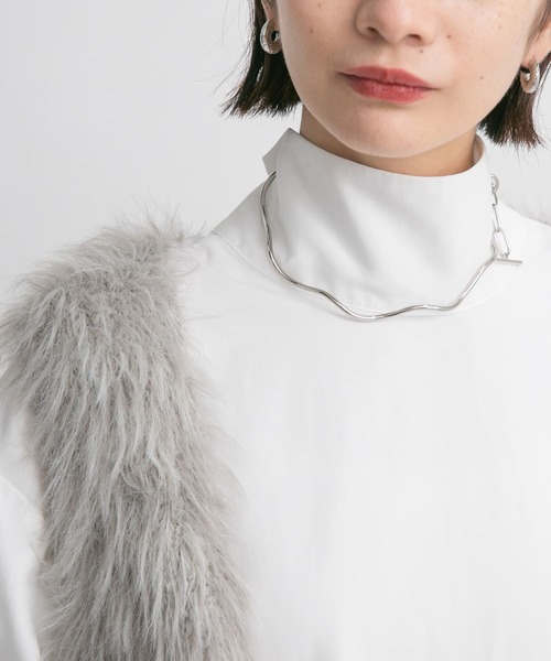 KBF（ケイビーエフ）の「マンテルチェーンチョーカー（ネックレス・レディース・シルバー/ゴールド・ONE）」の6枚目の写真