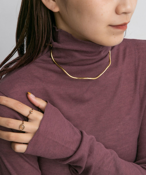 KBF（ケイビーエフ）の「マンテルチェーンチョーカー（ネックレス・レディース・シルバー/ゴールド・ONE）」の5枚目の写真