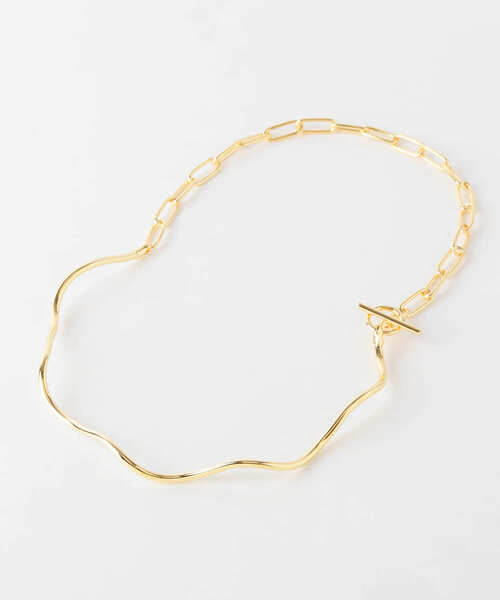 KBF（ケイビーエフ）の「マンテルチェーンチョーカー（ネックレス・レディース・シルバー/ゴールド・ONE）」の4枚目の写真