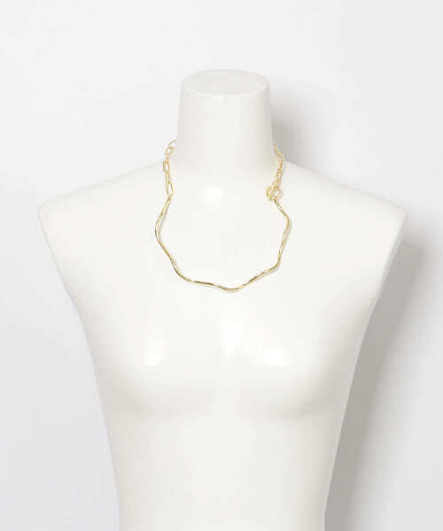 KBF（ケイビーエフ）の「マンテルチェーンチョーカー（ネックレス・レディース・シルバー/ゴールド・ONE）」の7枚目の写真