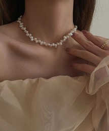 【resonance】淡水パール風 シンプル ネックレス【オケージョン】