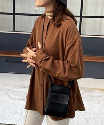 LOWRYS FARM | バンドカラーシャツロングスリーブ　163625(シャツ/ブラウス)