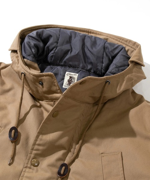 go slow caravan（ゴースローキャラバン）の「COBMASTER/コブマスター　タキビズキ フーディパディングJKT（ブルゾン・メンズ・ダークグレー/ベージュ/カーキ・MEDIUM/LARGE/X-LARGE）」の4枚目の写真