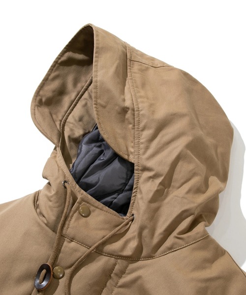 go slow caravan（ゴースローキャラバン）の「COBMASTER/コブマスター　タキビズキ フーディパディングJKT（ブルゾン・メンズ・ダークグレー/ベージュ/カーキ・MEDIUM/LARGE/X-LARGE）」の5枚目の写真