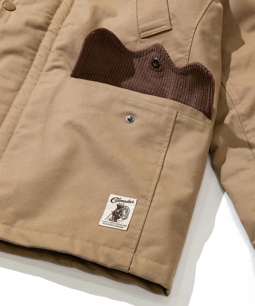 go slow caravan（ゴースローキャラバン）の「COBMASTER/コブマスター　タキビズキ フーディパディングJKT（ブルゾン・メンズ・ダークグレー/ベージュ/カーキ・MEDIUM/LARGE/X-LARGE）」の8枚目の写真