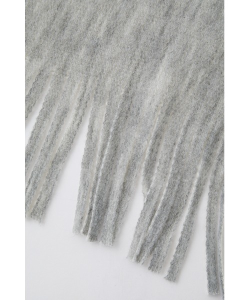 AZUL by moussy(アズールバイマウジー)の「DOUBLE FACE KNIT MUFFLER/ダブルフェイスニットマフラー(マフラー・メンズ・ホワイト系その他/ブラック系その他/グリーン系その他・FREE)」の13枚目の写真