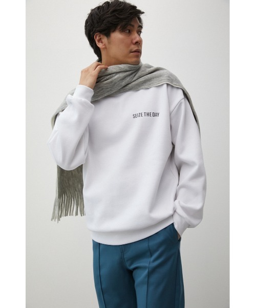 AZUL by moussy(アズールバイマウジー)の「DOUBLE FACE KNIT MUFFLER/ダブルフェイスニットマフラー(マフラー・メンズ・ホワイト系その他/ブラック系その他/グリーン系その他・FREE)」の7枚目の写真