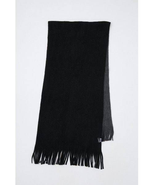 AZUL by moussy(アズールバイマウジー)の「DOUBLE FACE KNIT MUFFLER/ダブルフェイスニットマフラー(マフラー・メンズ・ホワイト系その他/ブラック系その他/グリーン系その他・FREE)」の17枚目の写真