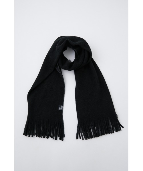 AZUL by moussy(アズールバイマウジー)の「DOUBLE FACE KNIT MUFFLER/ダブルフェイスニットマフラー(マフラー・メンズ・ホワイト系その他/ブラック系その他/グリーン系その他・FREE)」の18枚目の写真