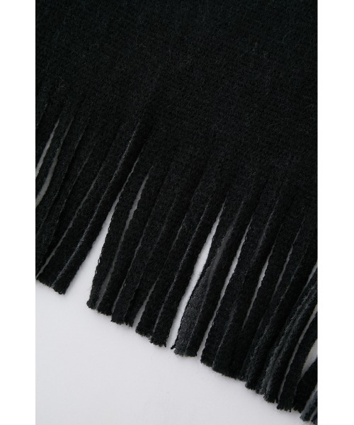 AZUL by moussy(アズールバイマウジー)の「DOUBLE FACE KNIT MUFFLER/ダブルフェイスニットマフラー(マフラー・メンズ・ホワイト系その他/ブラック系その他/グリーン系その他・FREE)」の20枚目の写真