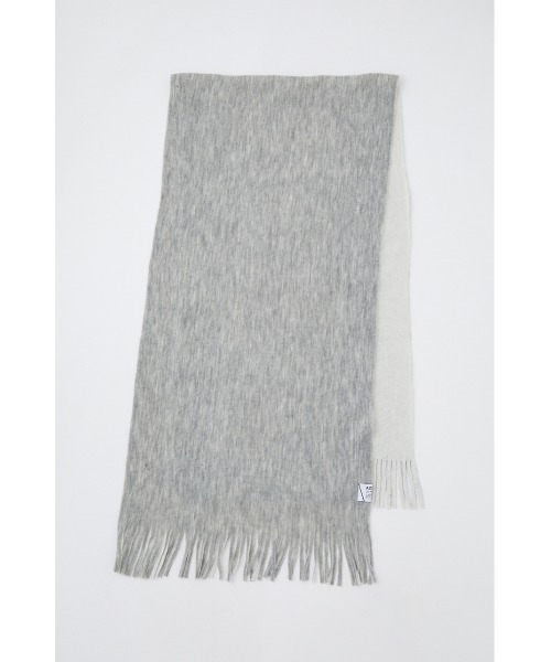AZUL by moussy(アズールバイマウジー)の「DOUBLE FACE KNIT MUFFLER/ダブルフェイスニットマフラー(マフラー・メンズ・ホワイト系その他/ブラック系その他/グリーン系その他・FREE)」の9枚目の写真