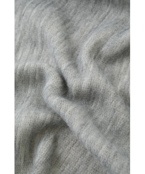 AZUL by moussy(アズールバイマウジー)の「DOUBLE FACE KNIT MUFFLER/ダブルフェイスニットマフラー(マフラー・メンズ・ホワイト系その他/ブラック系その他/グリーン系その他・FREE)」の12枚目の写真