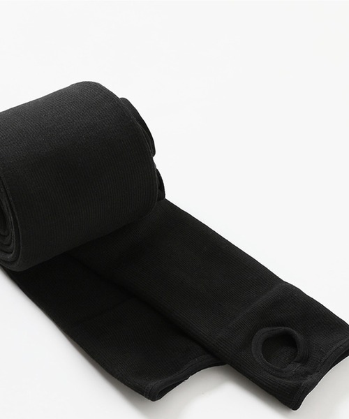 Jasmine Grandiflorum（ジャスミングランディフローラム）の「【Jasmine】厚手裏起毛コットン暖かハイウエストタイツ（タイツ/ストッキング・レディース・ライトグレー/ブラック系その他2/ブラック系その他/グレー系その他/グレー系その他2/グレー・FREE）」の3枚目の写真