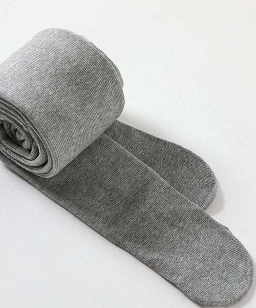 Jasmine Grandiflorum（ジャスミングランディフローラム）の「【Jasmine】厚手裏起毛コットン暖かハイウエストタイツ（タイツ/ストッキング・レディース・ライトグレー/ブラック系その他2/ブラック系その他/グレー系その他/グレー系その他2/グレー・FREE）」の4枚目の写真